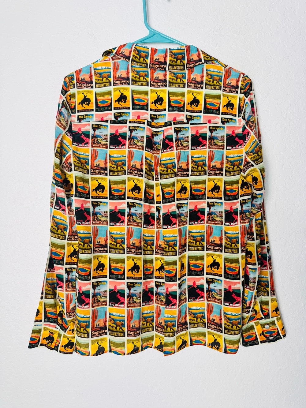 Alice + Olivia Willa Western Postcard Printed Blouse - Picture 6 of 12